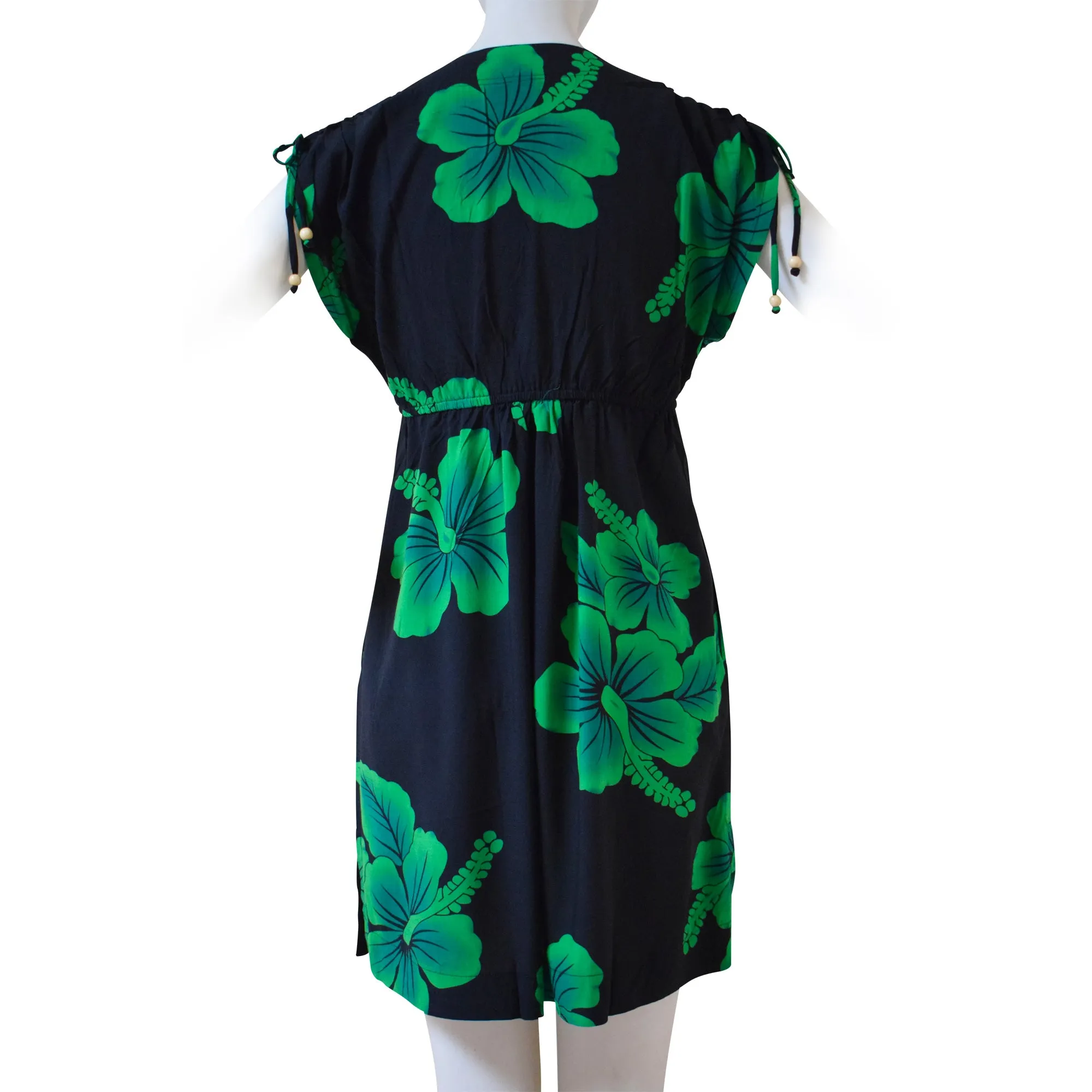 Hibiscus Tie Shoulder Dress