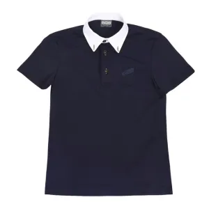 SHORT SLEEVED MANDARIN COLLAR JERSEY POLO AMLETO/18 ANIMO Boys Shadow